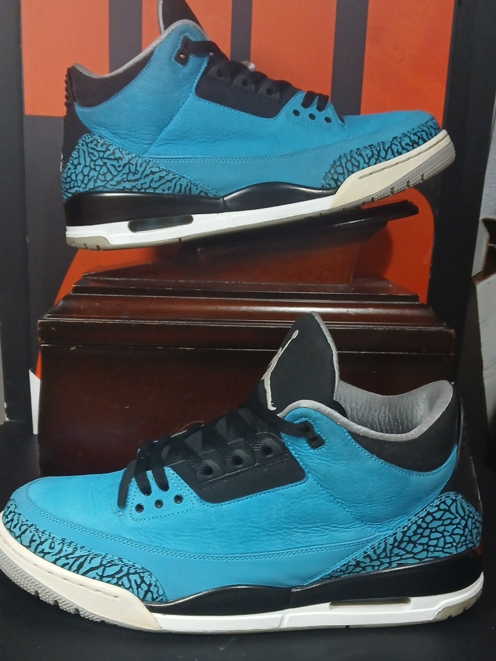 Air Jordan 3 Retro 'Powder Blue' (2013) Mens Size-13 ,100%AUTHENTIC!